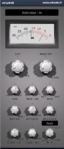 Bus – A set of stereo bus compressor emulations, from Optical to VCA