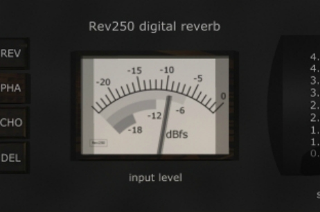 Atmospheric guitar sounds with Rev250