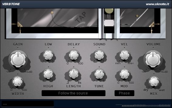 Verbtone – Physical modeled plate reverb – Smooth and deep