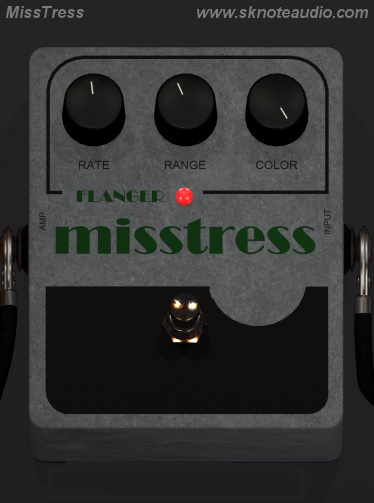MissTress – Classic Flanger pedal for Guitar, Bass and a lot of sources.