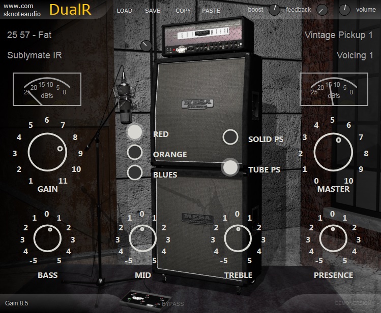 DualR – High Gain Guitar Amplifier and cabinet modeller.